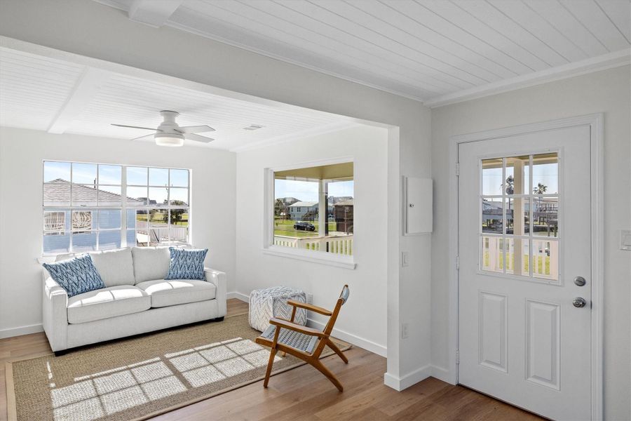 Furnished interior view inside a new home in , Galveston (Image 13). Furnished interior view inside a new home in , Galveston (Image 13).