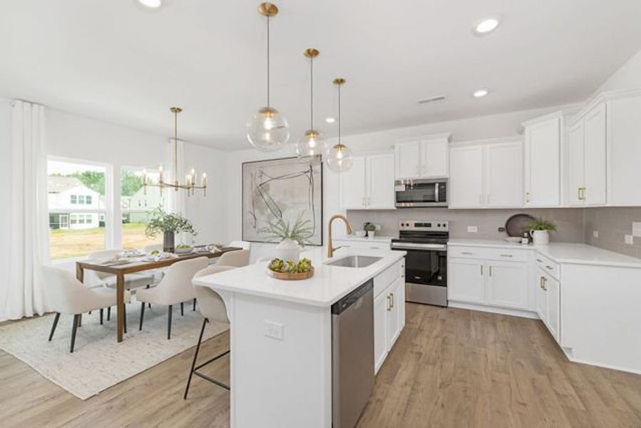 Representative furnished interior of a home built from the Wagner by True Homes in River Rock, Winston-Salem (Image 6).