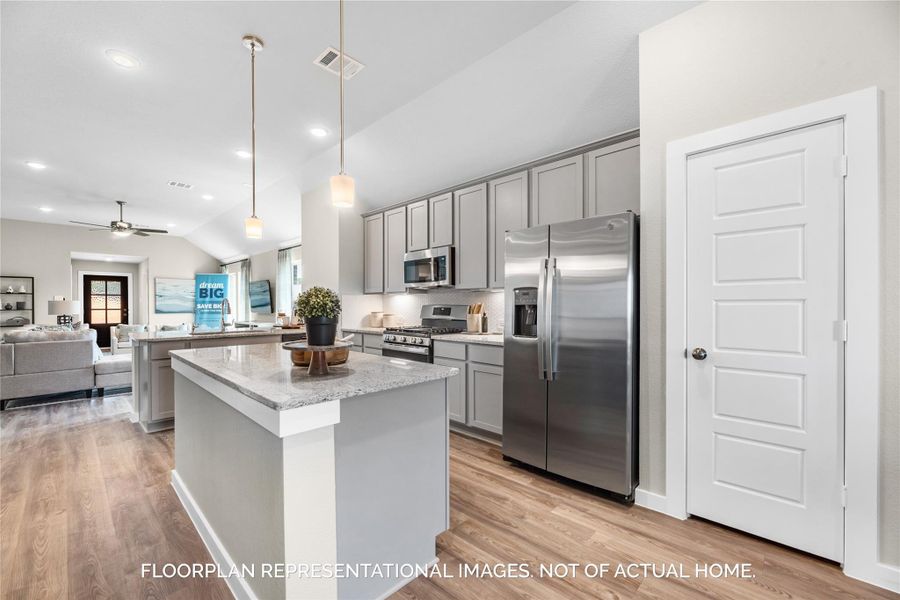 Furnished interior view inside a new home in Pinewood at Grand Texas, New Caney (Image 6).