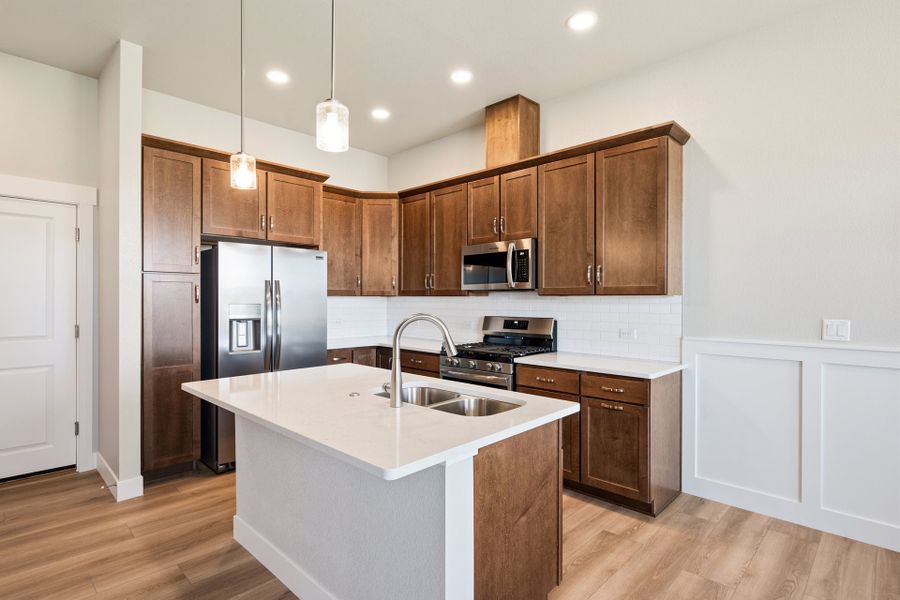 Furnished interior view inside a new home in The Lakes at Centerra, Loveland (Image 6).