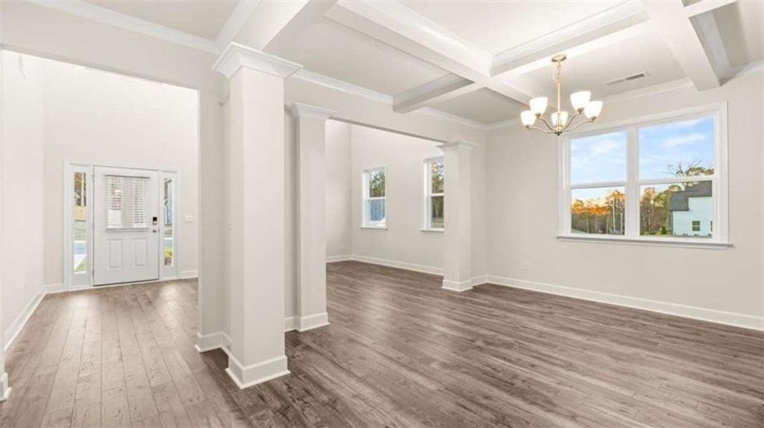 Spacious, unfurnished interior of a new home in Heritage Pointe, Senoia (Image 12). Spacious, unfurnished interior of a new home in Heritage Pointe, Senoia (Image 12).