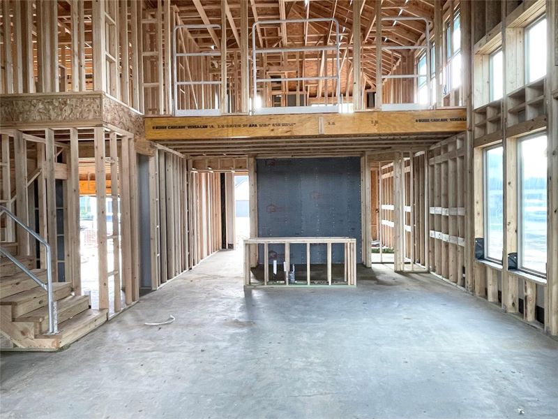 First Floor Showcasing the High Ceilings