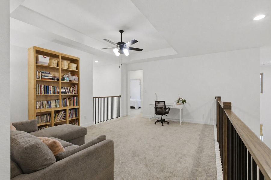 Furnished interior view inside a new home in Wolf Ranch, Georgetown (Image 23).