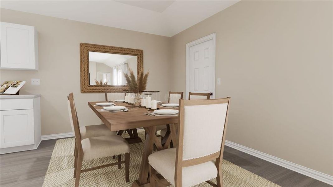 Furnished interior view inside a new home in Courtland Place, Cleburne (Image 7). Furnished interior view inside a new home in Courtland Place, Cleburne (Image 7).