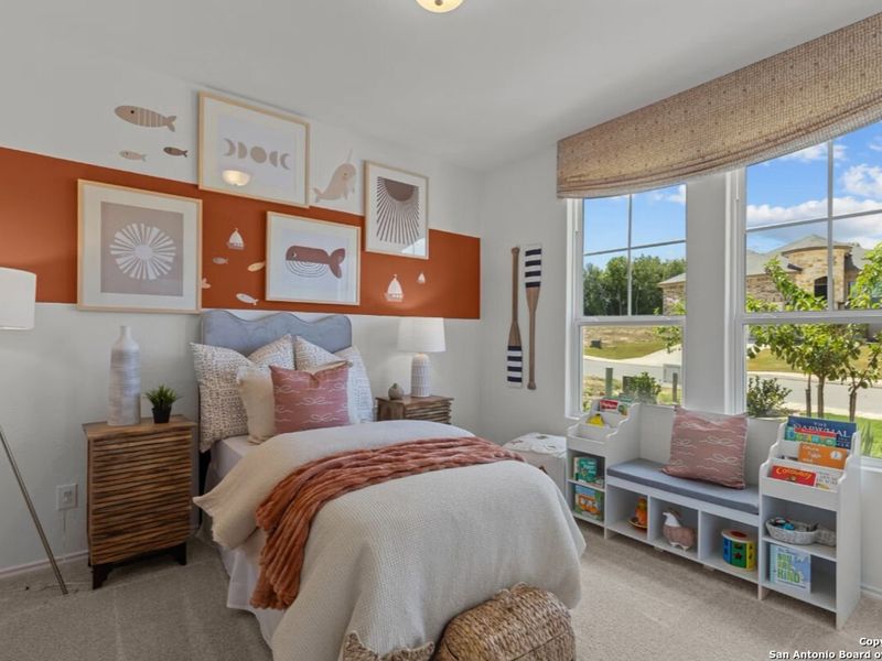 Furnished interior view inside a new home in Hickory Ridge, San Antonio (Image 17). Furnished interior view inside a new home in Hickory Ridge, San Antonio (Image 17).