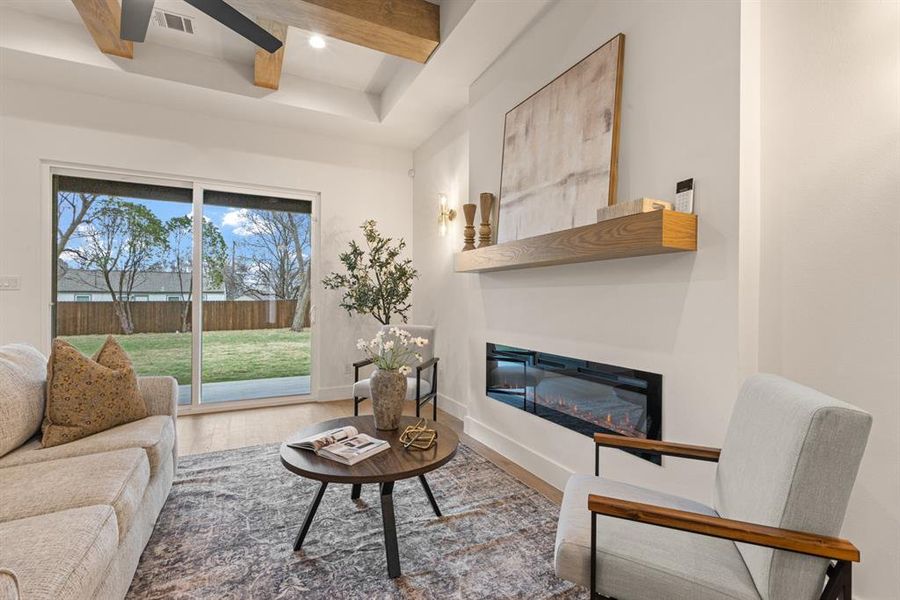 Furnished interior view inside a new home in , Dallas (Image 8).