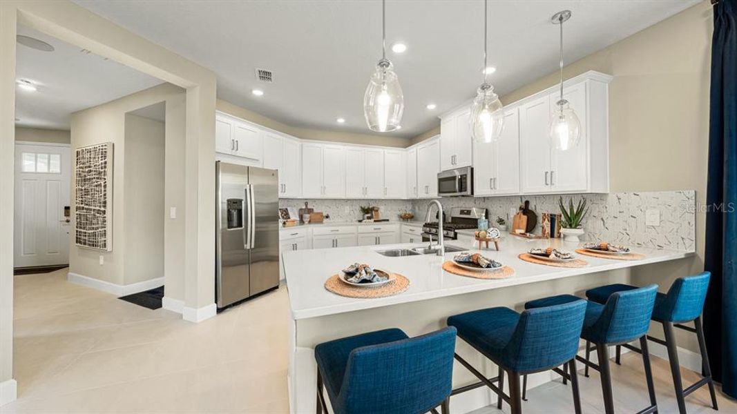 Furnished interior view inside a new home in Indigo Creek, Apollo Beach (Image 20).