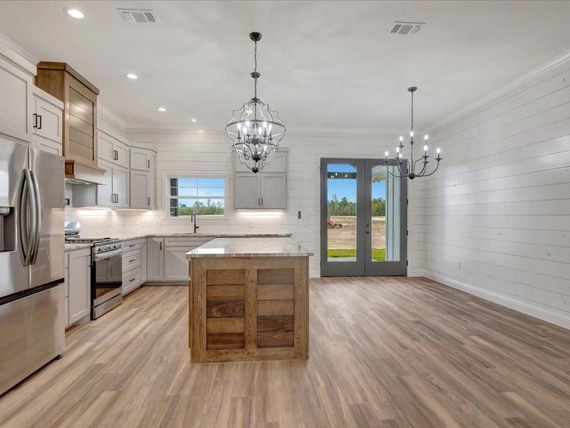 Furnished interior view inside a new home in , Huntington (Image 8).