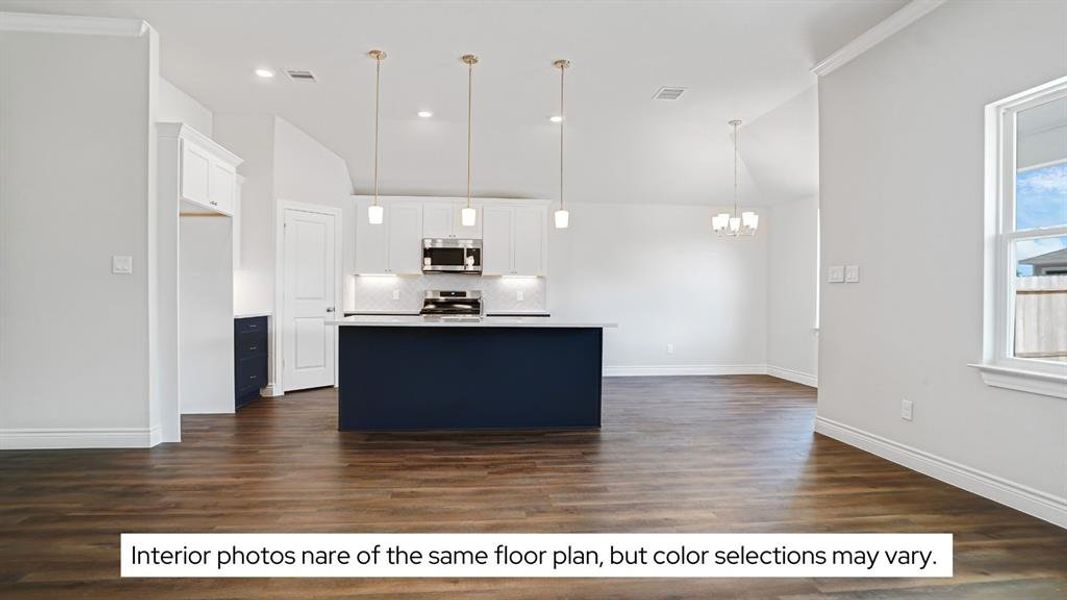 Furnished interior view inside a new home in Lexington Heights, Willis (Image 2).