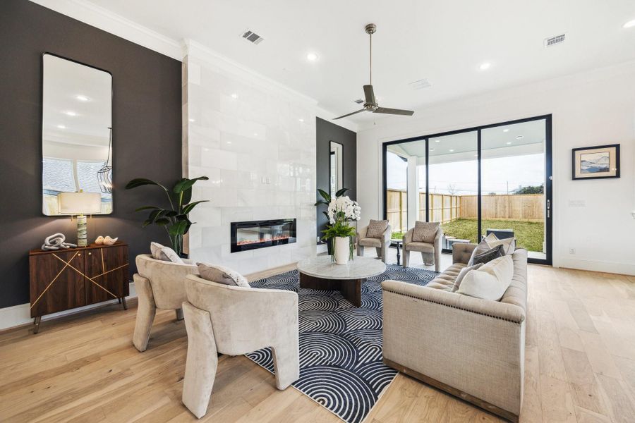 Furnished interior view inside a new home in Monarch Oaks, Houston (Image 5).