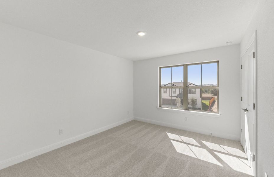 Spacious, unfurnished interior of a new home in Saddleback at Santa Rita Ranch, Liberty Hill (Image 34). Spacious, unfurnished interior of a new home in Saddleback at Santa Rita Ranch, Liberty Hill (Image 34).