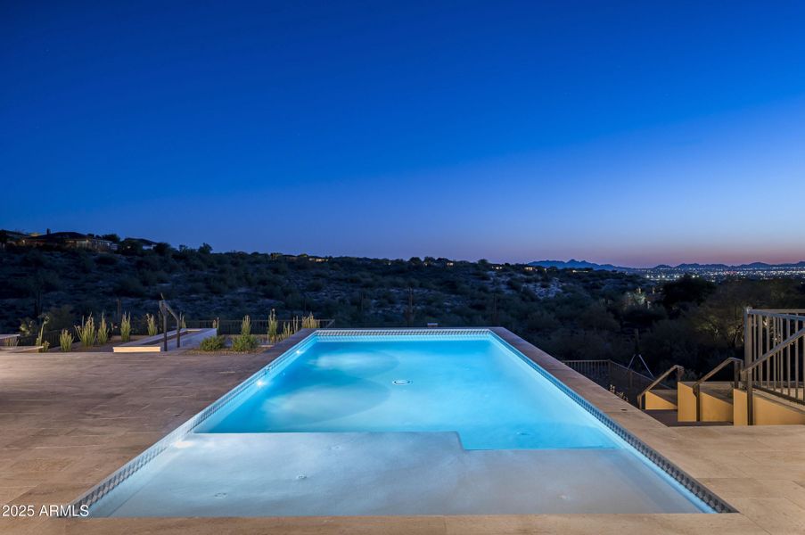 Pool and City Lights