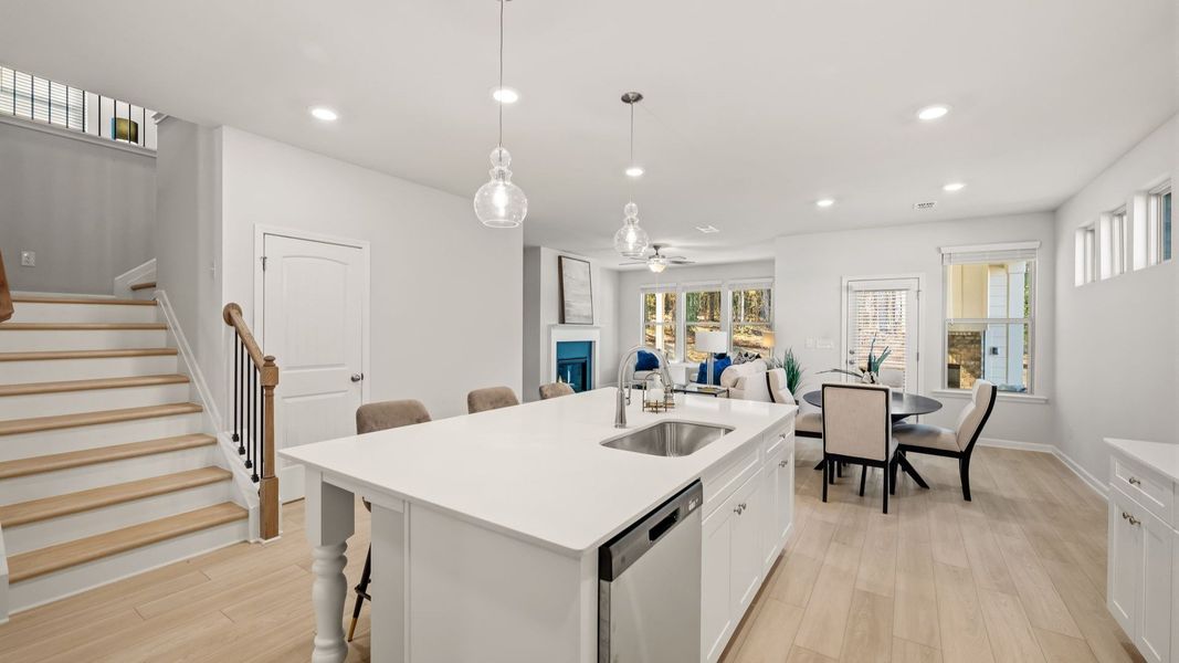 Representative furnished interior of a home built from the Lassiter by DRB Homes in Hamilton Lakes, Lawrenceville (Image 29).