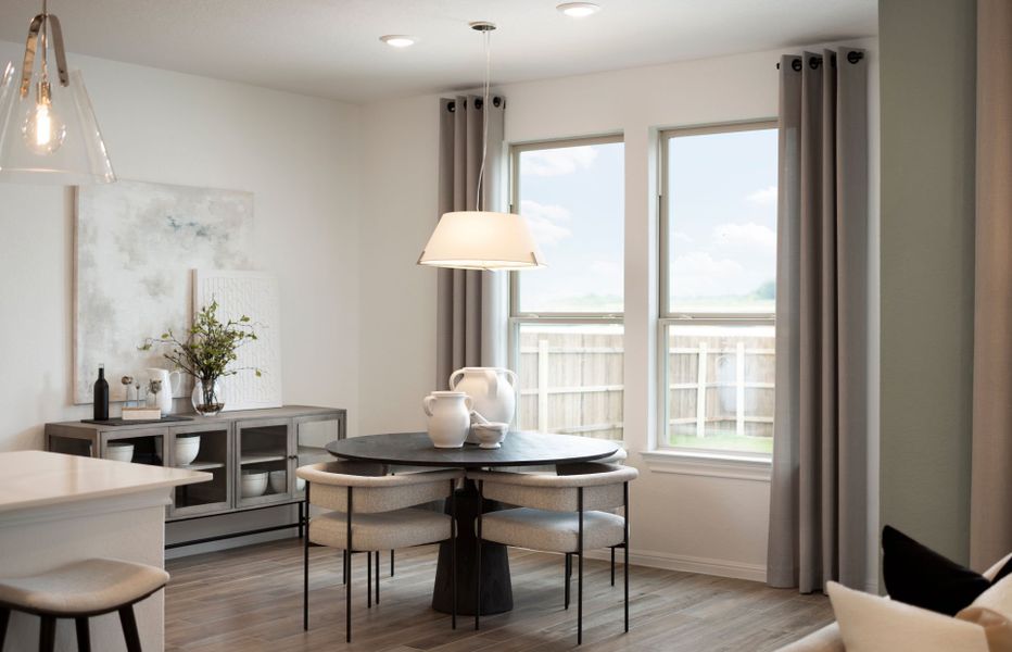 Spacious Dining Area with Backyard Views