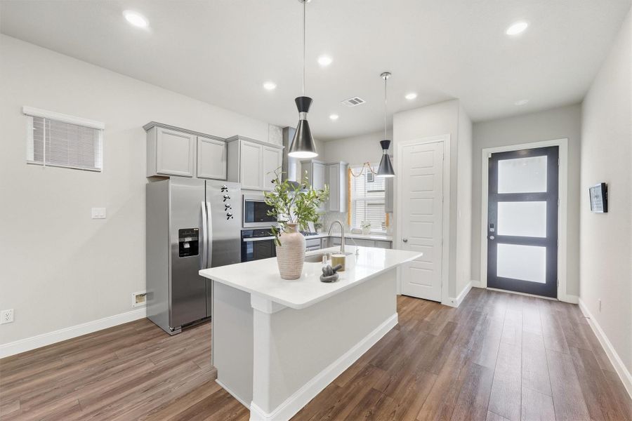Furnished interior view inside a new home in Dunvale Village - Patio Home Collection, Houston (Image 7).