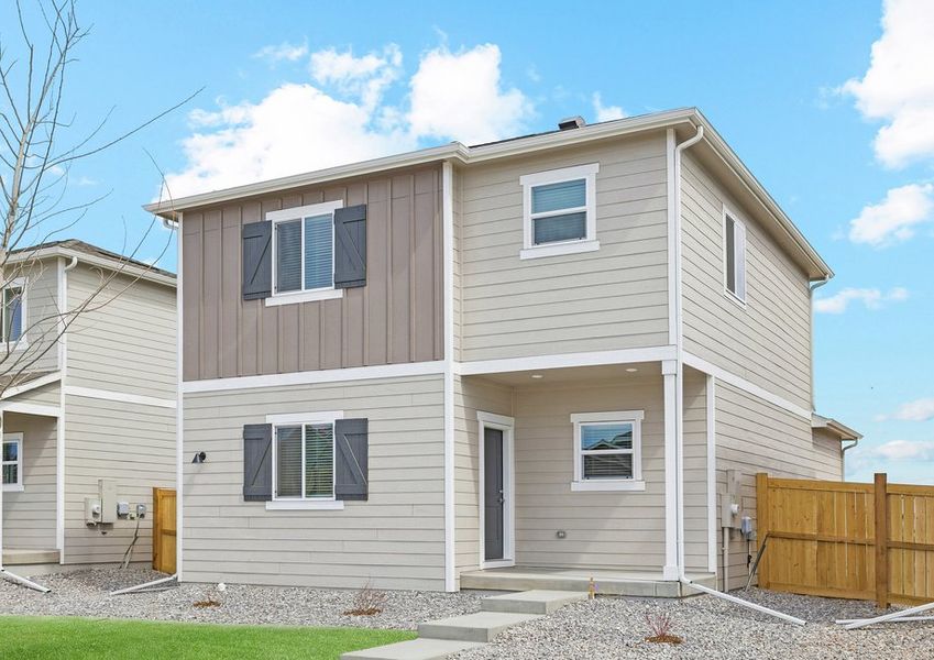 The Azalea is a beautiful two story home with siding. The Azalea is a beautiful two story home with siding.