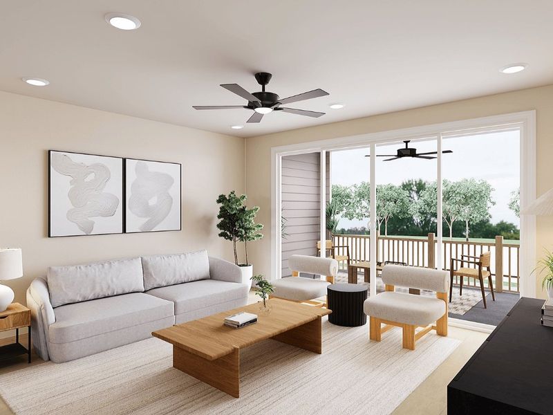 Representative furnished interior of a home built from the Duncan by Tri Pointe Homes in Old Town Village, Waxhaw (Image 10).