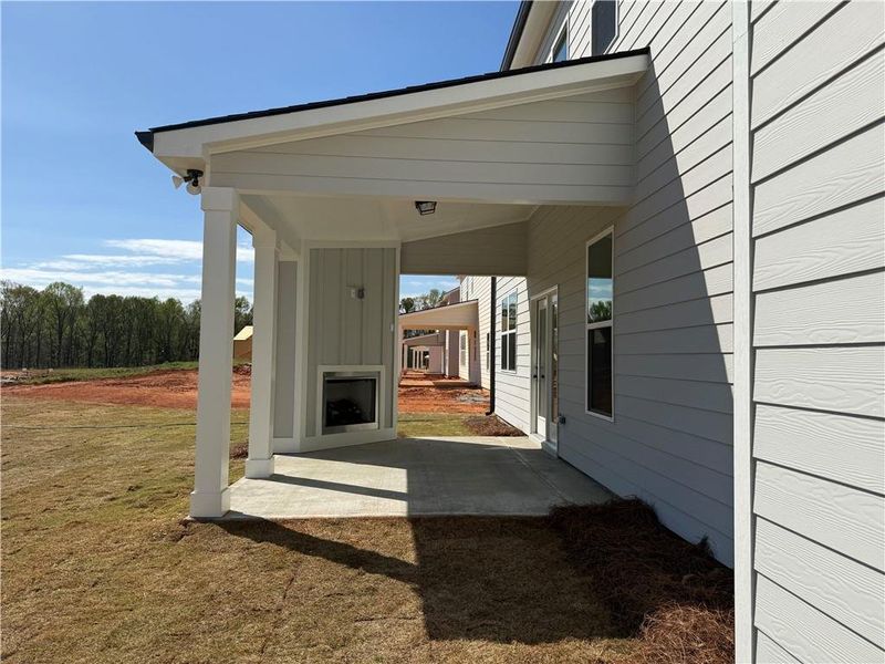 Exterior details and patio area of a home in Rosewood Lake Estates, Hoschton (Image 3). Exterior details and patio area of a home in Rosewood Lake Estates, Hoschton (Image 3).