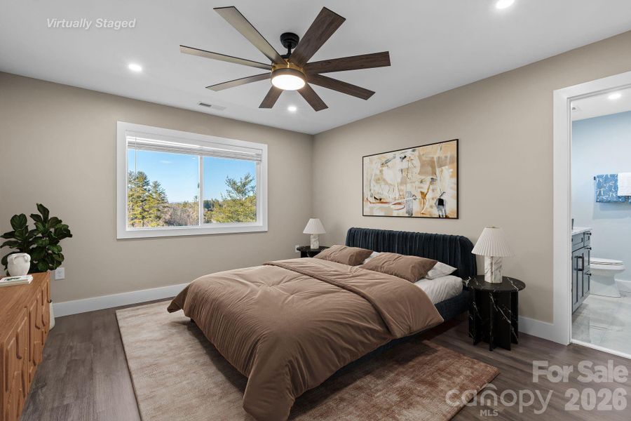 Furnished interior view inside a new home in , Weaverville (Image 13).