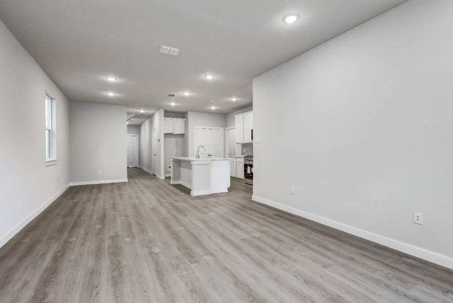 A room with white walls. A room with white walls.