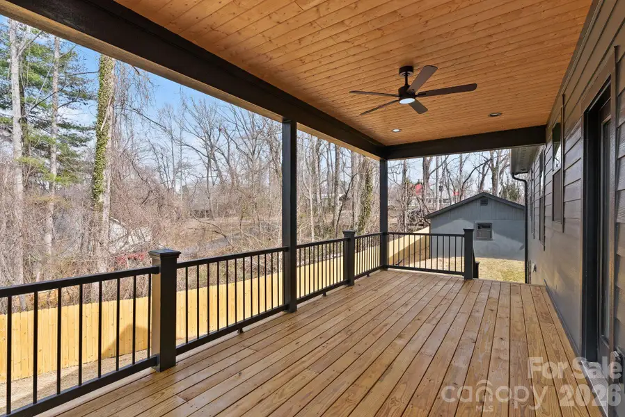 Exterior details and patio area of a home in , Asheville (Image 4).