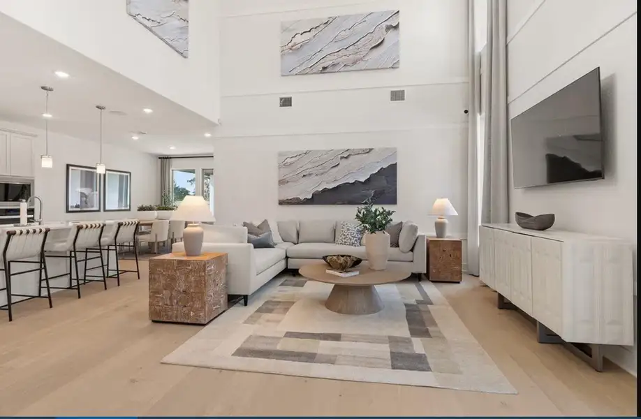 Furnished interior view inside a new home in , Spring (Image 3).