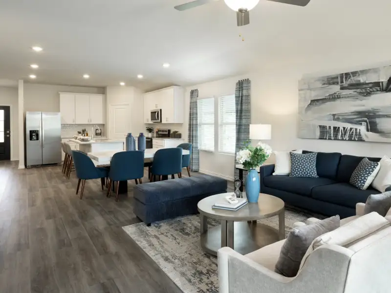 Furnished interior view inside a new home in Westmoor, Sherman (Image 4). Furnished interior view inside a new home in Westmoor, Sherman (Image 4).