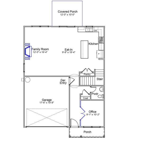 2D floor plan layout of this home in Winston Point, Gilbert, SC (Image 3).