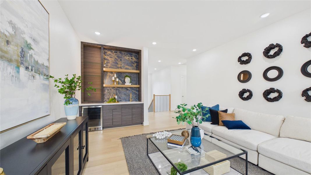 Furnished interior view inside a new home in , Houston (Image 13).
