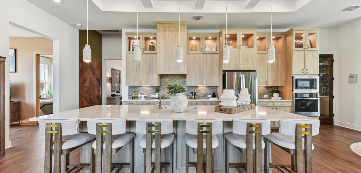 Representative furnished interior of a home built from the Silas by Chesmar Homes in The Grove at Blackhawk, Pflugerville (Image 3).
