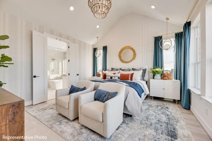 Furnished interior view inside a new home in Park Place, Prosper (Image 9).