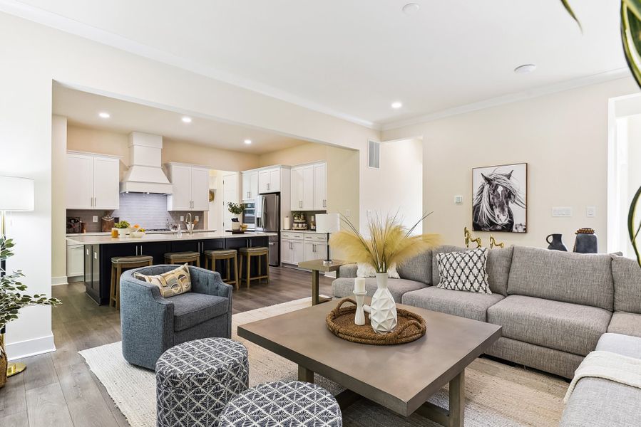 Representative furnished interior of a home built from the Lexington II by Caruso Homes in Rolling Meadows, Mooresville (Image 66).
