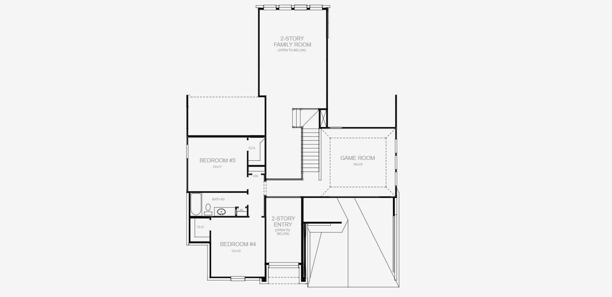 2D floor plan layout for the 2934W by Perry Homes in Mantua, Van Alstyne, TX (Image 4). 2D floor plan layout for the 2934W by Perry Homes in Mantua, Van Alstyne, TX (Image 4).