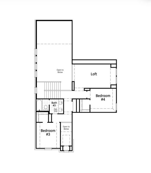 2D floor plan layout for the McLaren by Highland Homes in Devonshire, Forney, TX (Image 30).