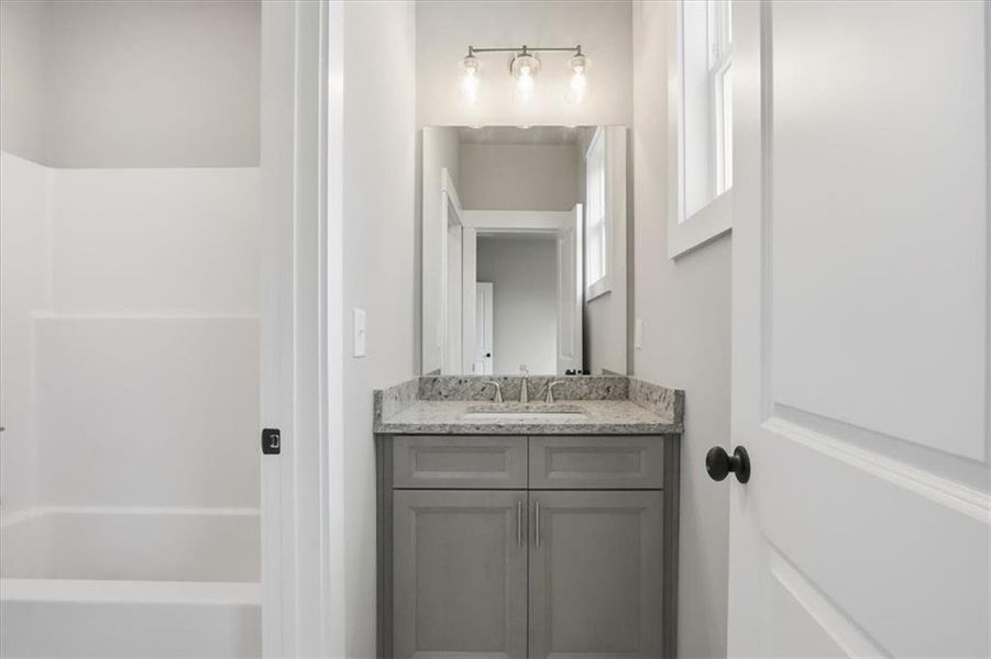 Furnished interior view inside a new home in , Statham (Image 17).