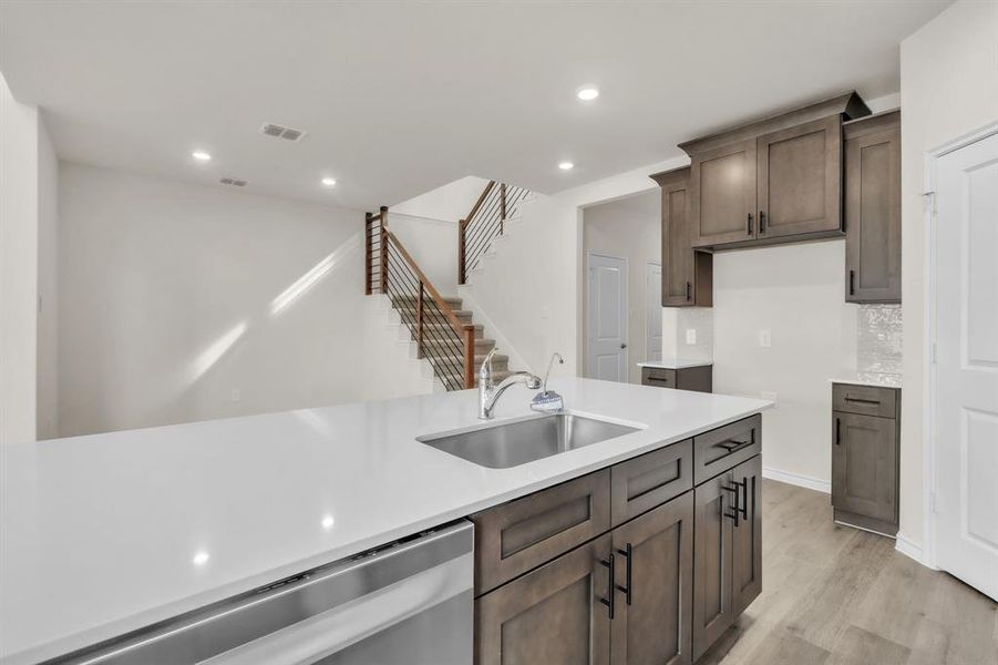 Furnished interior view inside a new home in The Landing at Hidden Lakes, McKinney (Image 9).