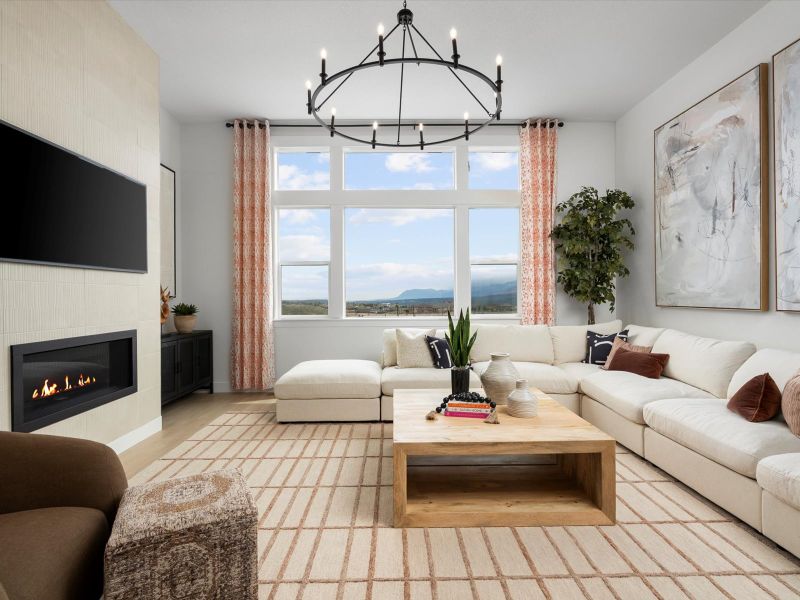 Furnished interior view inside a new home in Jackson Creek, Monument (Image 8).
