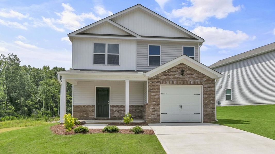 Representative exterior photo of a completed home built from the OLIVER by D.R. Horton in Barwell Park, Raleigh, NC (Image 29).