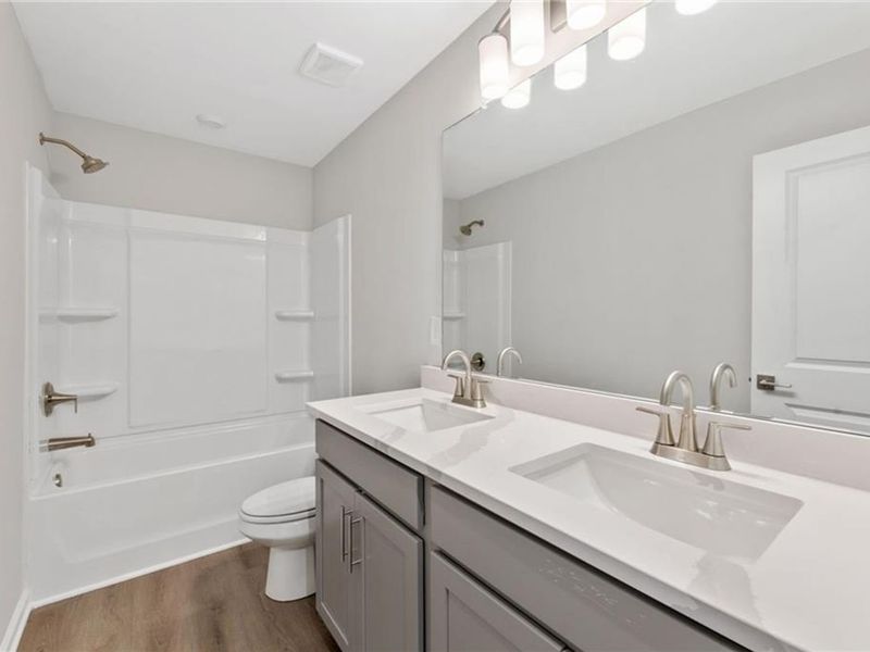 Furnished interior view inside a new home in Lake Shore, Winder (Image 11).