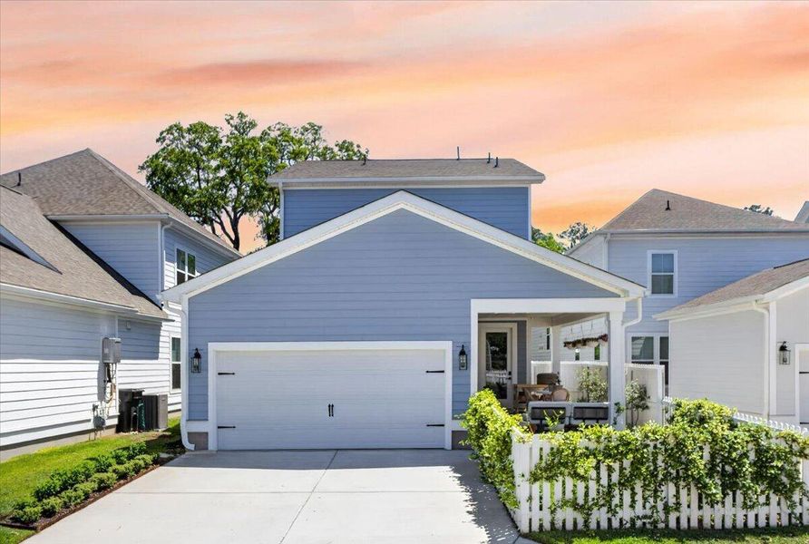 Front exterior of a new home in Oak Bluff, Charleston, SC, highlighting curb appeal (Image 26).