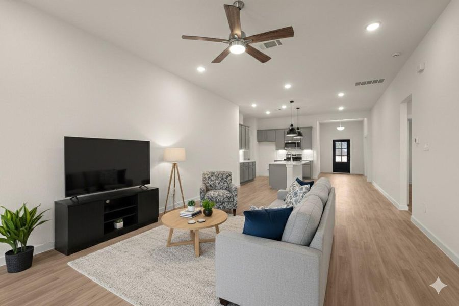 Furnished interior view inside a new home in Ambrose, La Marque (Image 14). Furnished interior view inside a new home in Ambrose, La Marque (Image 14).