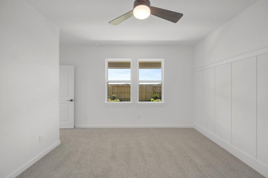 Secluded primary suite