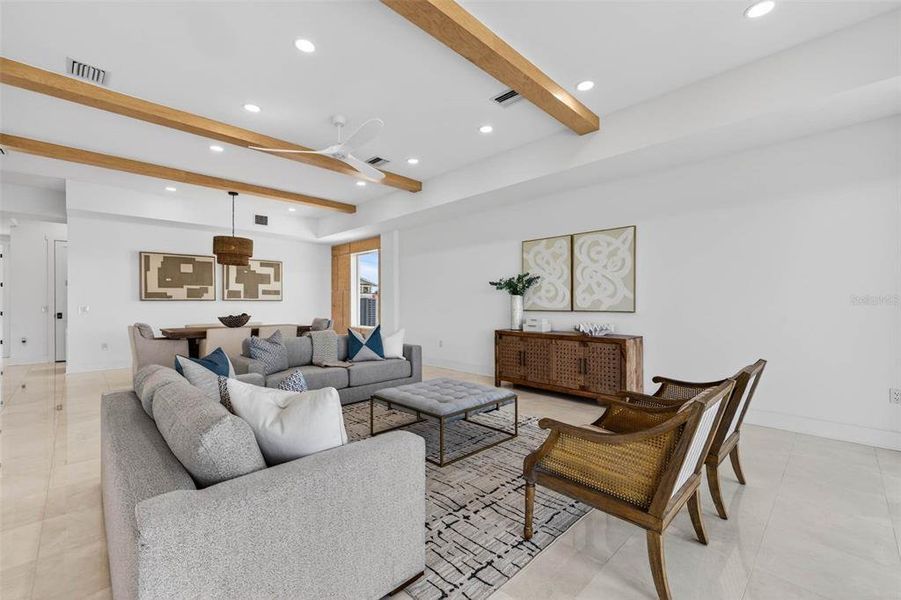 Furnished interior view inside a new home in , Treasure Island (Image 51).