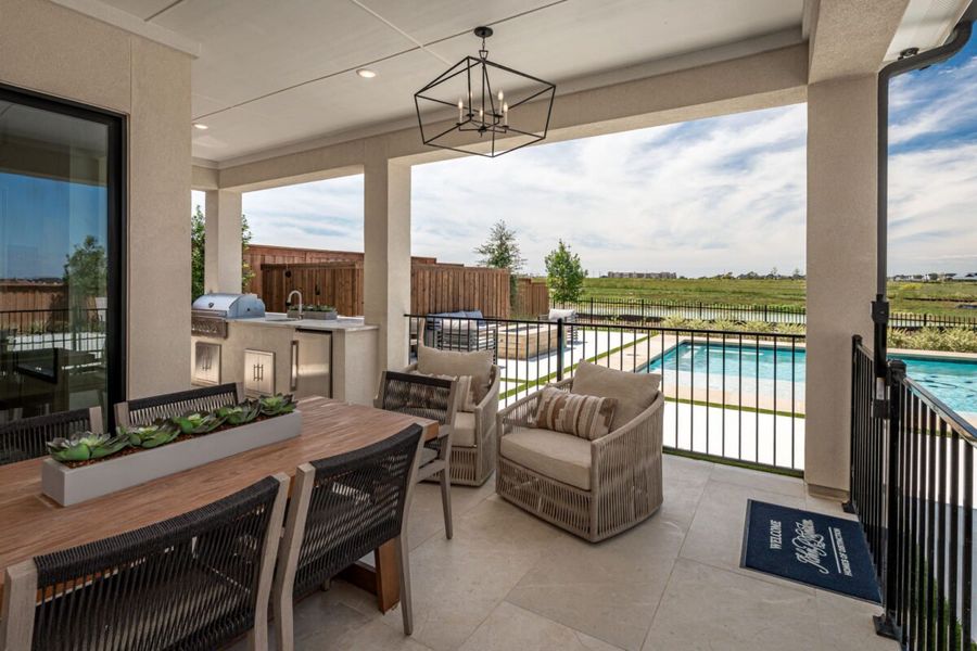 Representative exterior details of a home built from the Montecito by Landon Homes in Fields - Brookside North, Frisco (Image 4). Representative exterior details of a home built from the Montecito by Landon Homes in Fields - Brookside North, Frisco (Image 4).