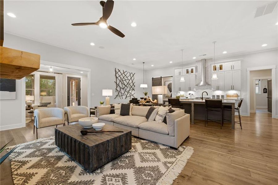 Furnished interior view inside a new home in Soleil Belmont Park, Canton (Image 12).