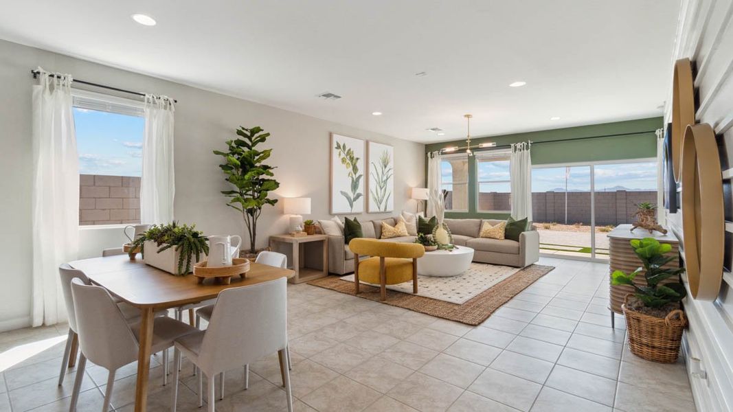 Furnished interior view inside a new home in Sorrento, Maricopa (Image 9). Furnished interior view inside a new home in Sorrento, Maricopa (Image 9).