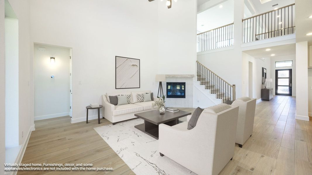 Furnished interior view inside a new home in Lariat 50', Liberty Hill (Image 5).
