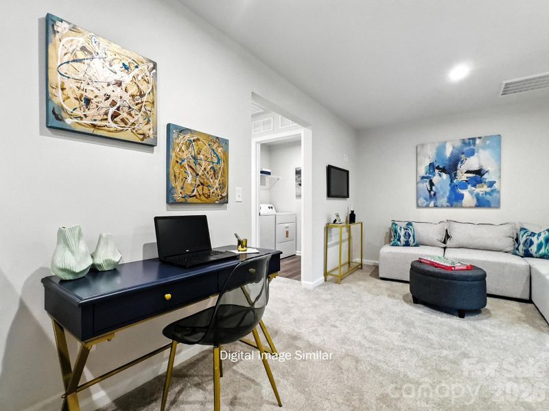 Furnished interior view inside a new home in Bailey Run, Charlotte (Image 4).