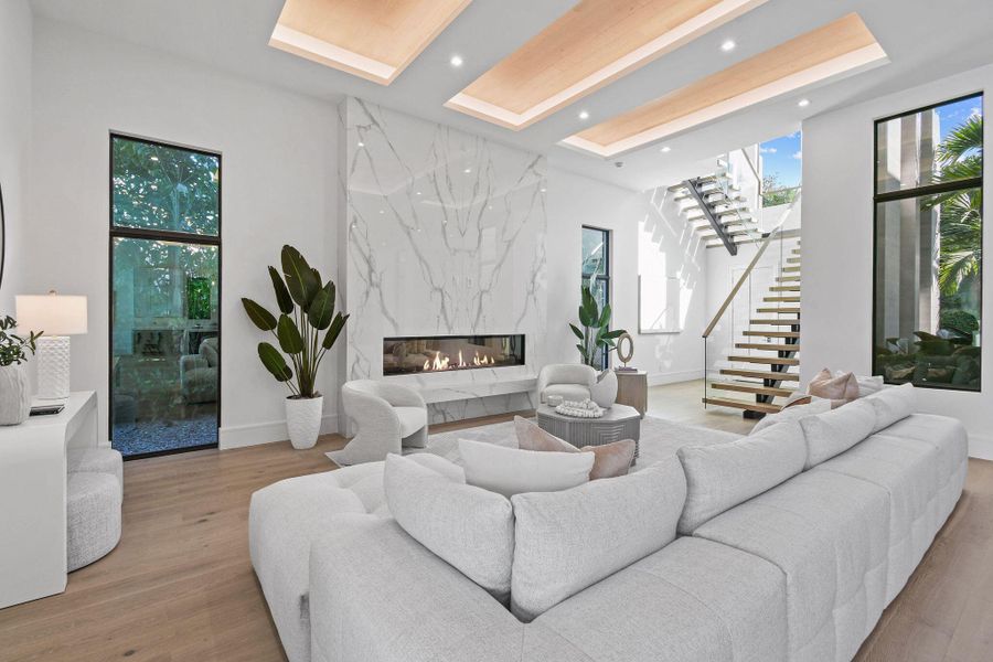 Furnished interior view inside a new home in , North Palm Beach (Image 10).