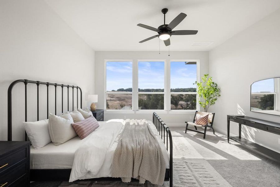 Furnished interior view inside a new home in Lariat, Liberty Hill (Image 39).